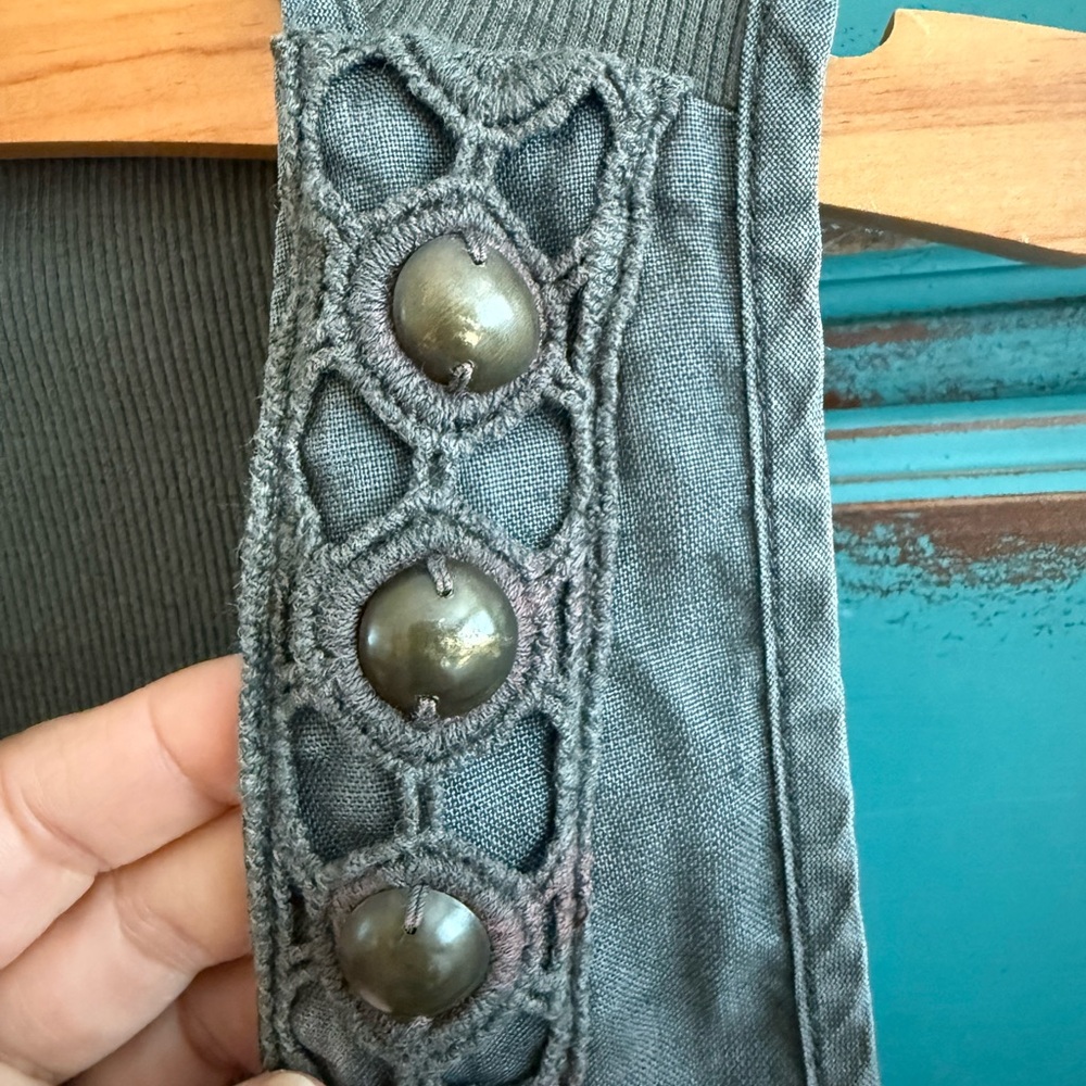 XCVI Front Tie Vest Size M - Picture 3 of 5